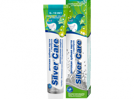 Детская зубная паста СЕРЕБРЯНАЯ ЗАЩИТА (6-12 лет) 50 мл (PresiDENT)